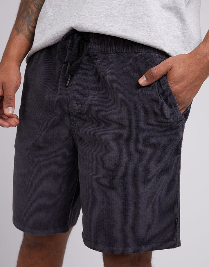 Silent Theory Cord Short - Washed Black - view 5
