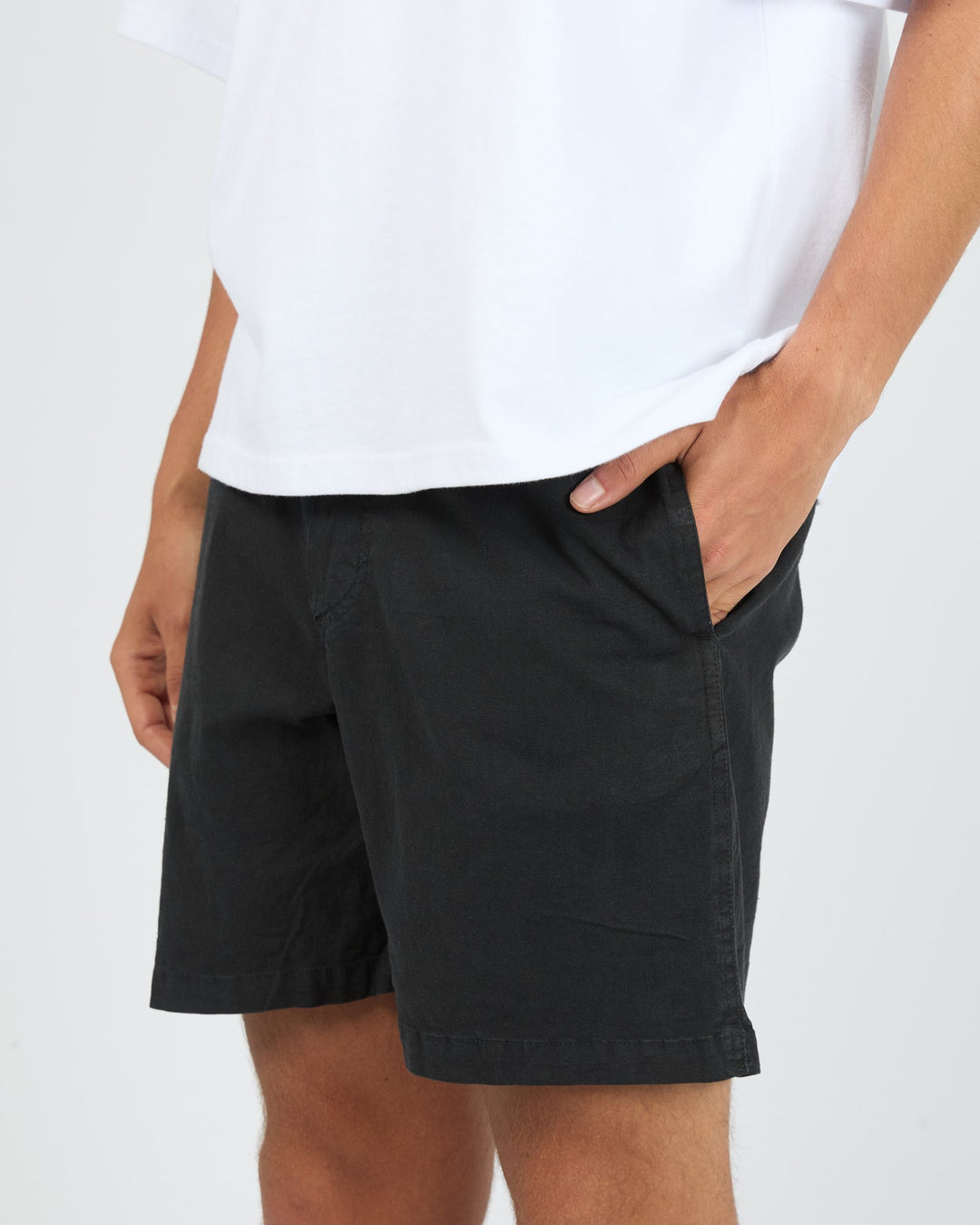 Silent Theory Elastic Waist Short - Black - view 5
