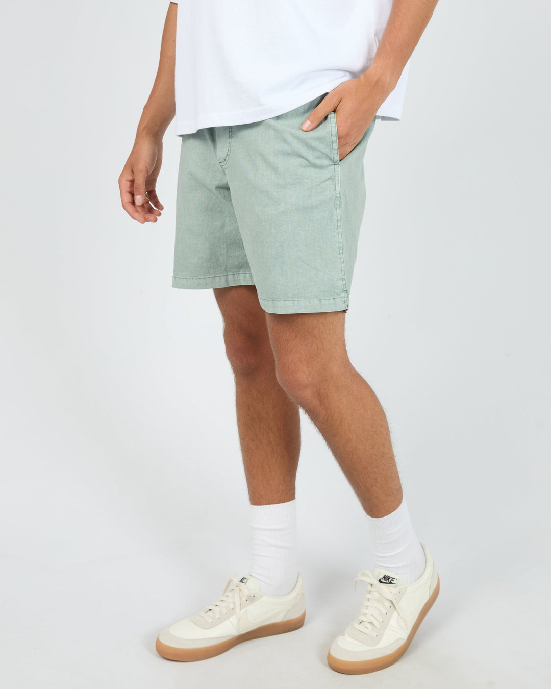 Silent Theory Elastic Waist Short - Green - view 4