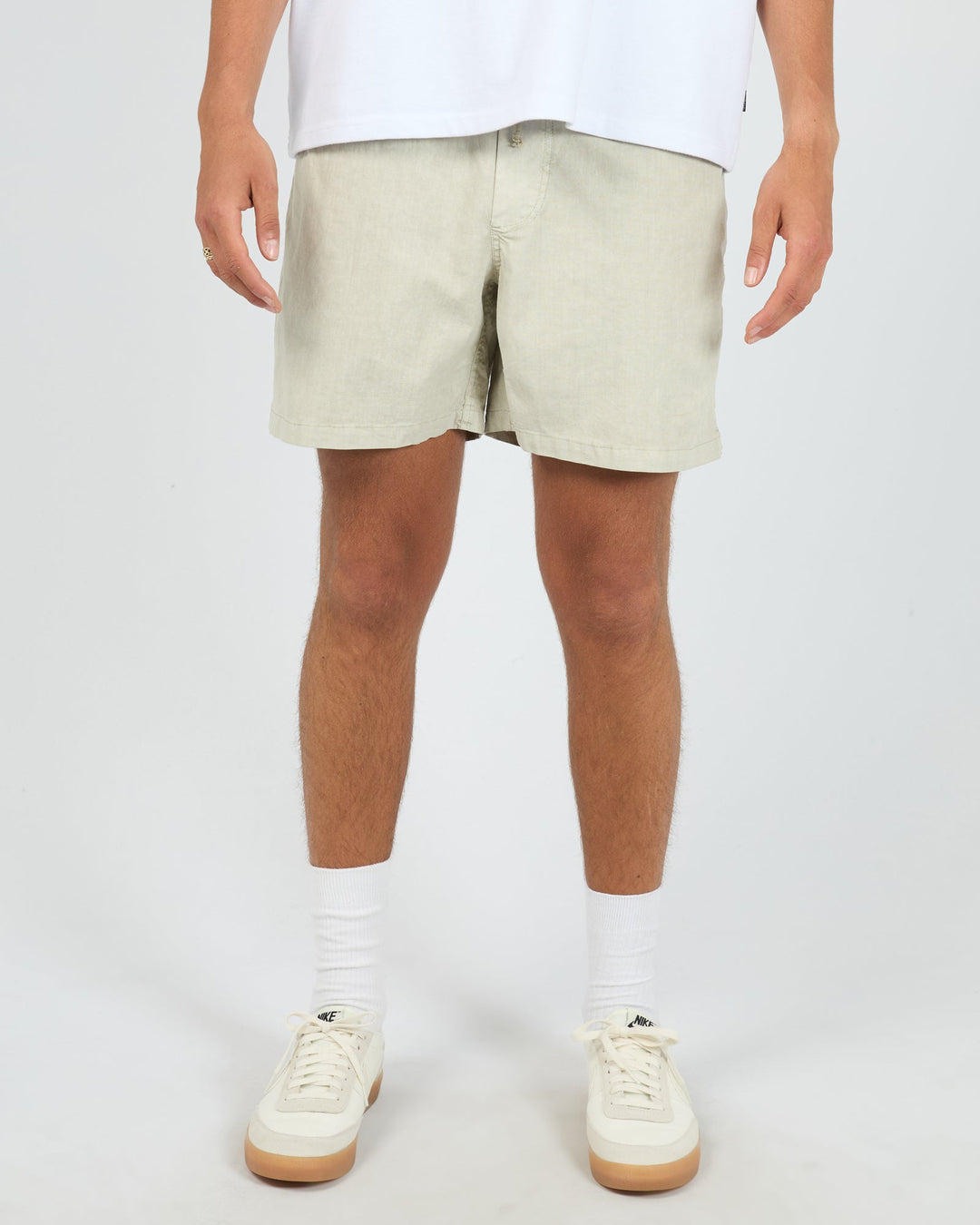 Silent Theory Elastic Waist Short - Natural