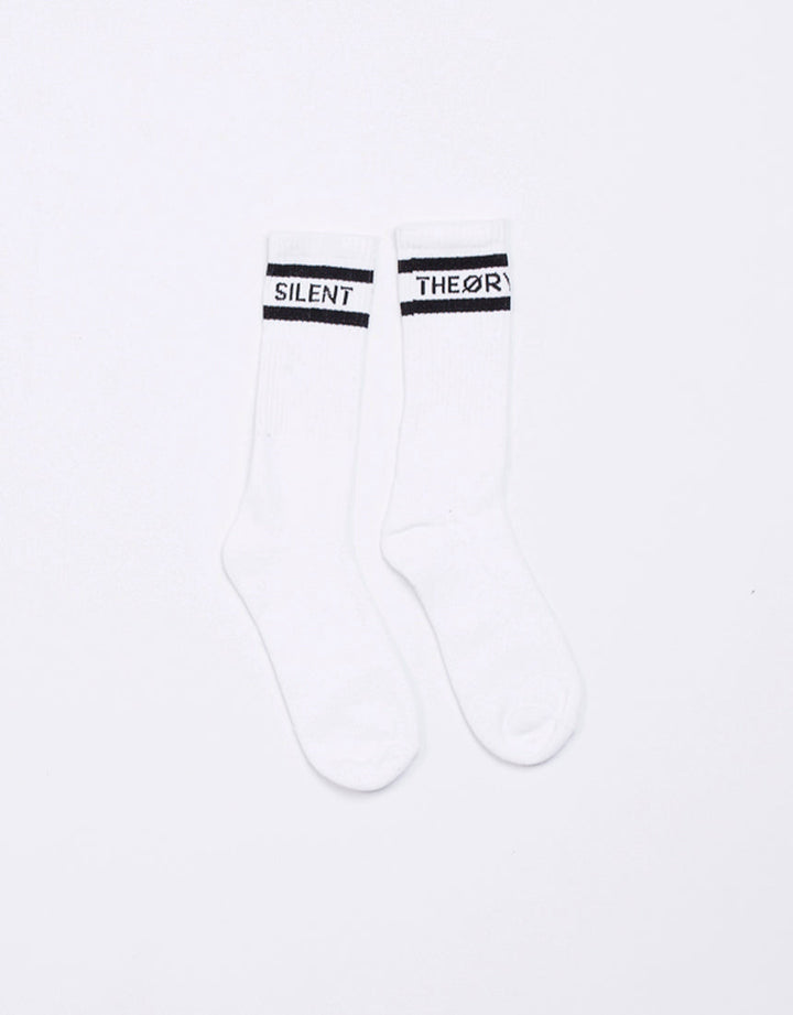 Silent Theory Silent Crew Sock 3 Pack - White - view 2