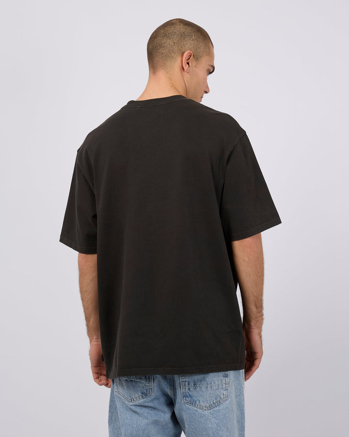 Silent Theory Heavy Weight Tee - Washed Black - view 3