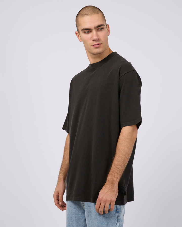 Silent Theory Heavy Weight Tee - Washed Black - view 4