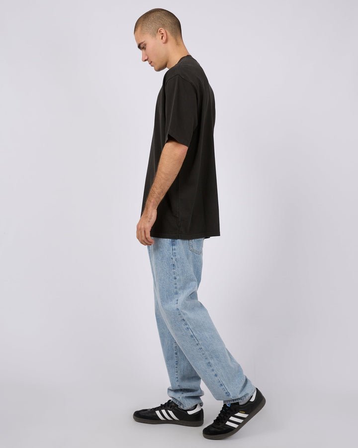 Silent Theory Heavy Weight Tee - Washed Black - view 6
