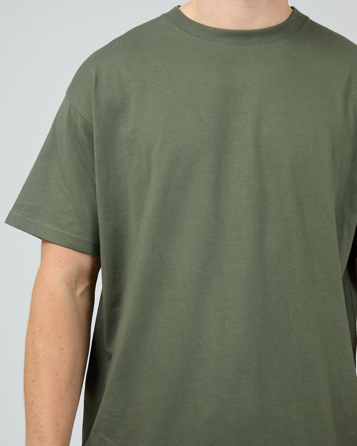 Silent Theory Solid Tail Tee - Khaki - view 5