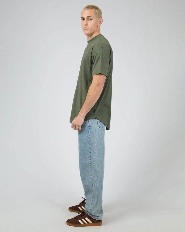 Silent Theory Solid Tail Tee - Khaki - view 6
