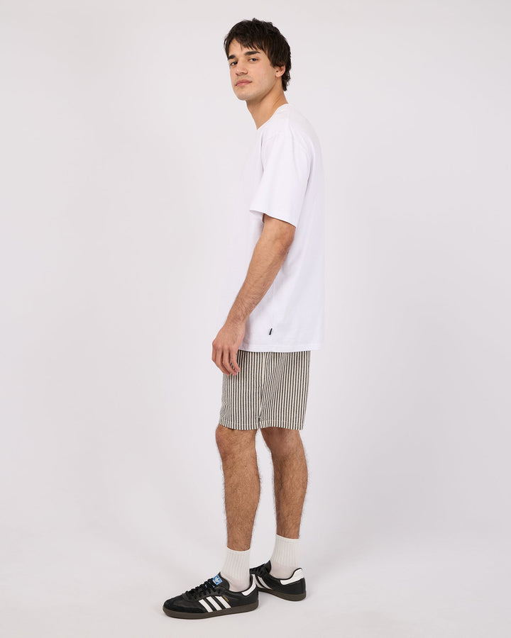 Silent Theory Stripe Linen Short - Navy - photo 6 of 6