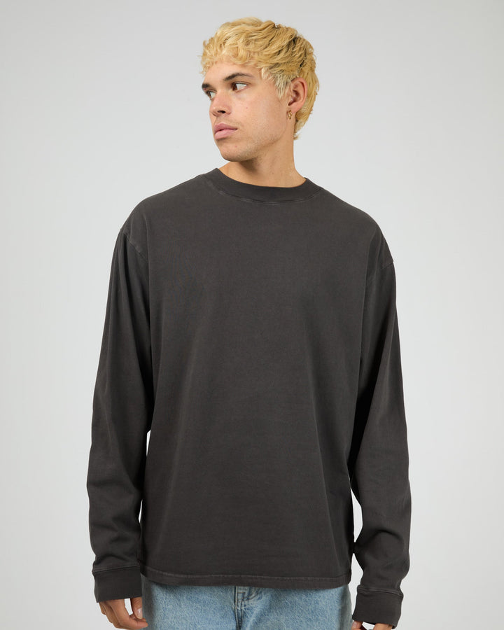 Silent Theory Heavyweight L/S Tee - Coal