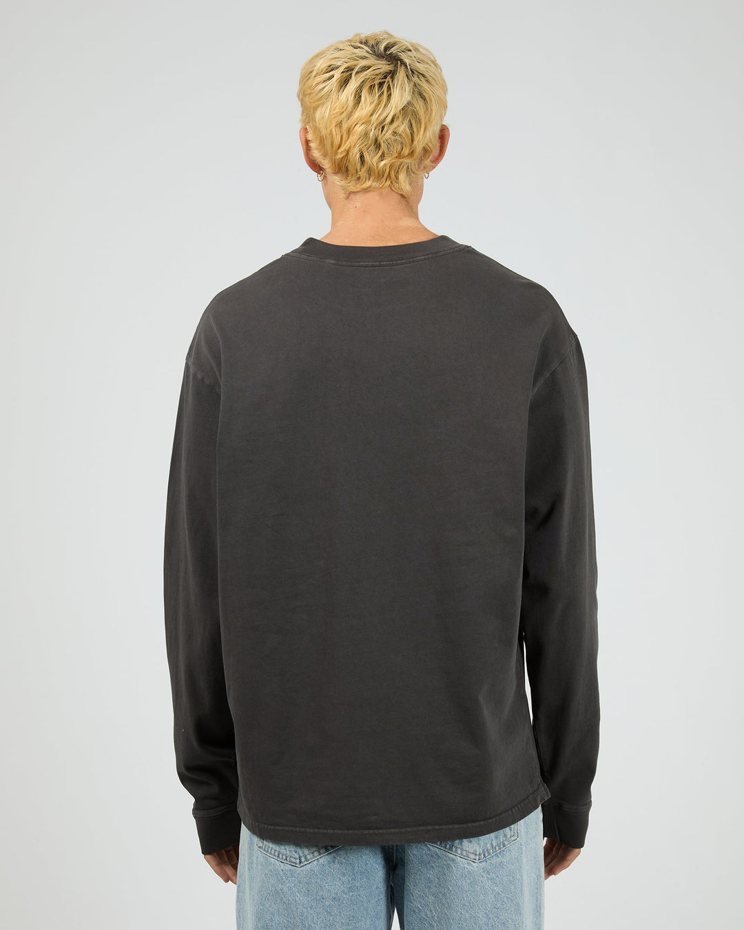 Silent Theory Heavyweight L/S Tee - Coal - view 3