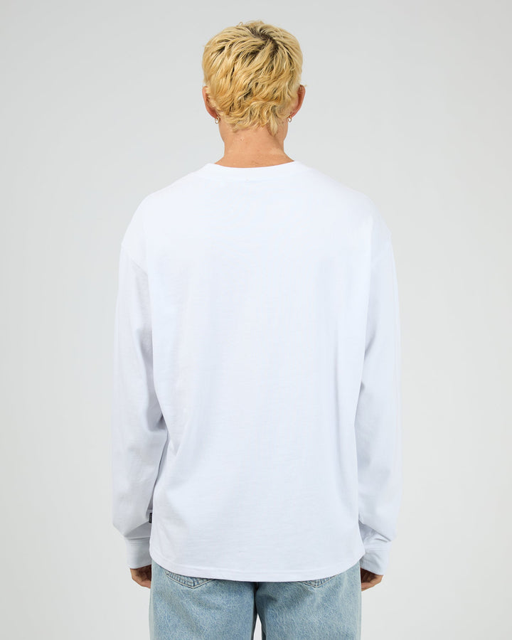 Silent Theory Heavyweight L/S Tee - White - view 3