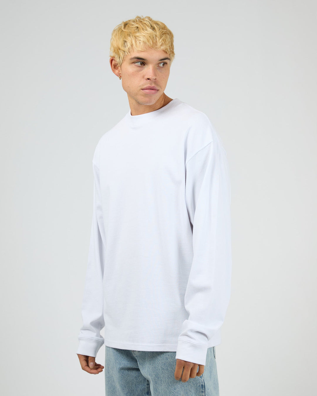Silent Theory Heavyweight L/S Tee - White - view 4