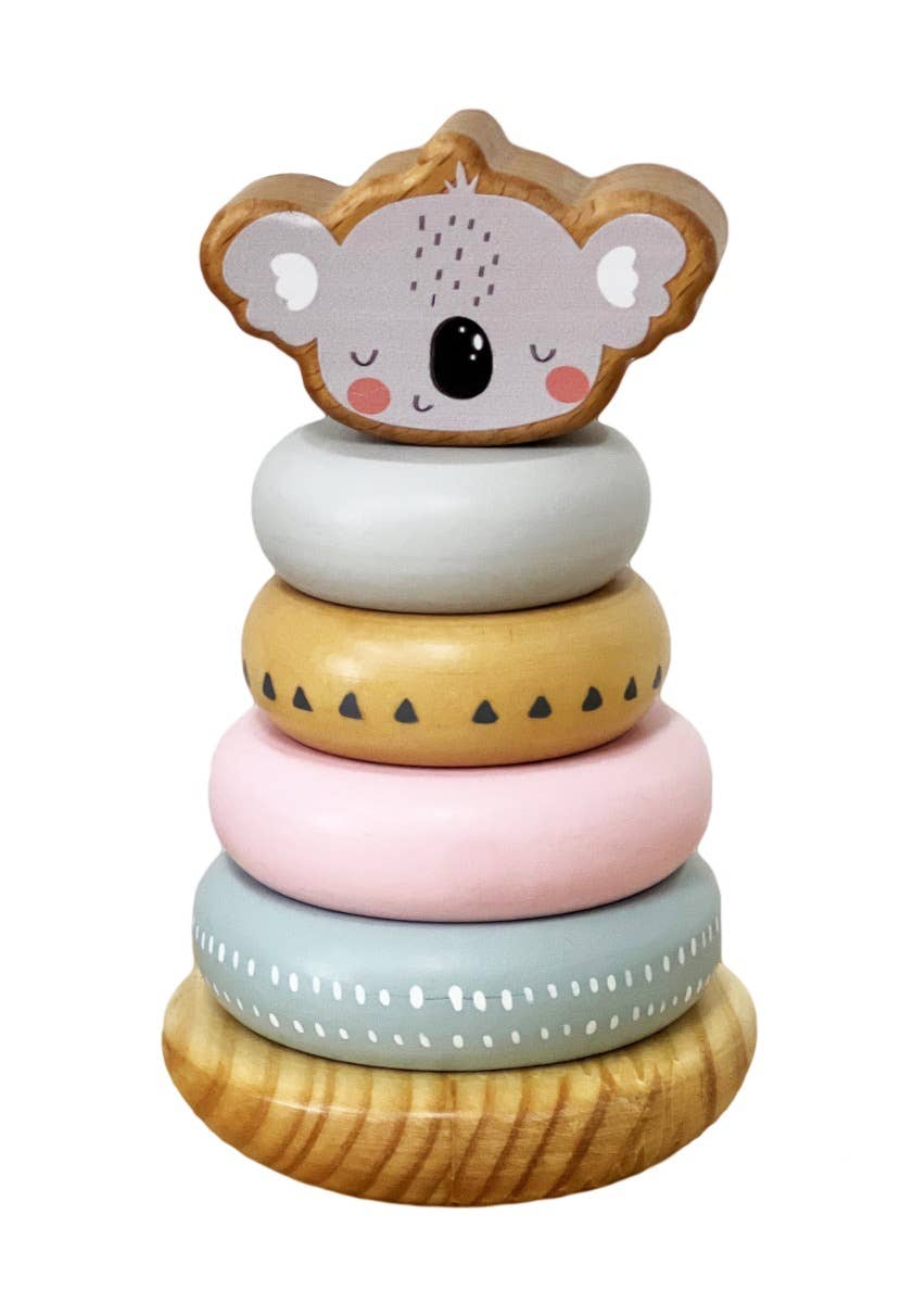 ToysLink - Wooden Koala Stacking Toy
