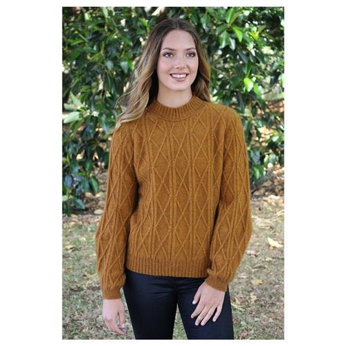 Lothlorian Cable Bell Sleeve Jumper Gold