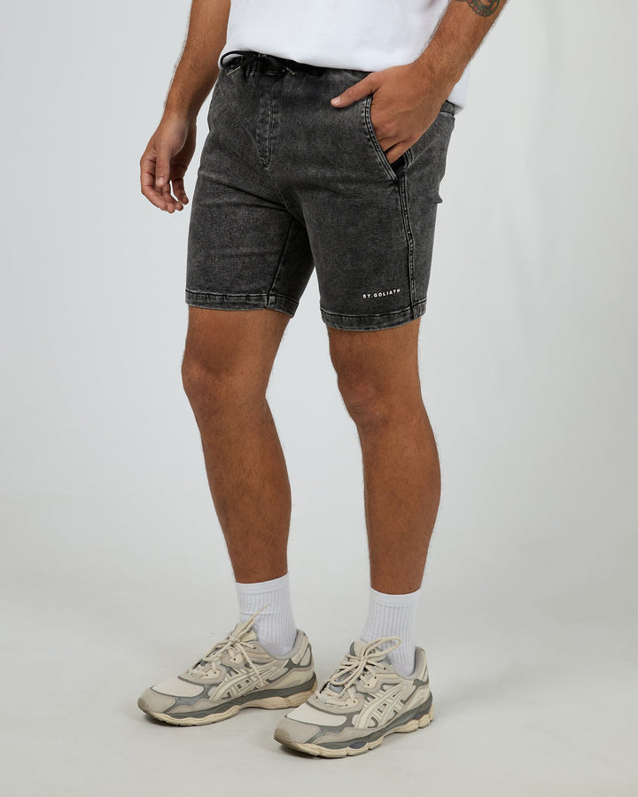 St Goliath Fairhaven EW Hybrid Short - Washed Black - view 4