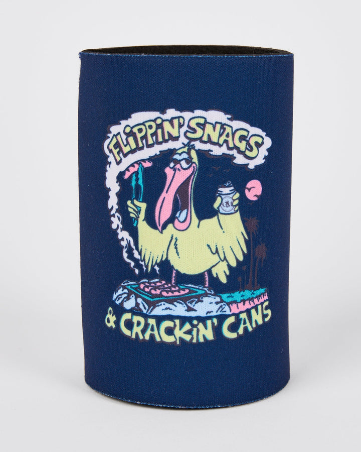 General Store Merchandise Snags &amp; Cans Stubby Holder in Navy, view 1