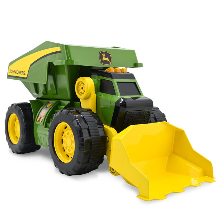 John Deere 46cm Motorised 2-in-1 Dig &amp; Dump Rig
