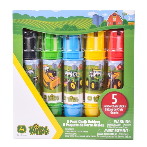 John Deere - Chalk Holders with Chalk 5 Pack 3+