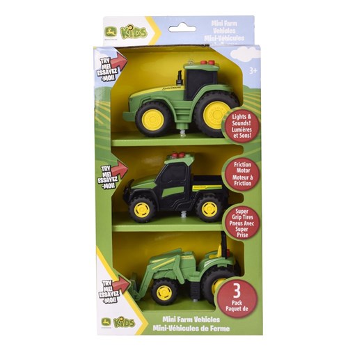 John Deere - Lights &amp; Sound Mini Tractors 3 Pack 3+