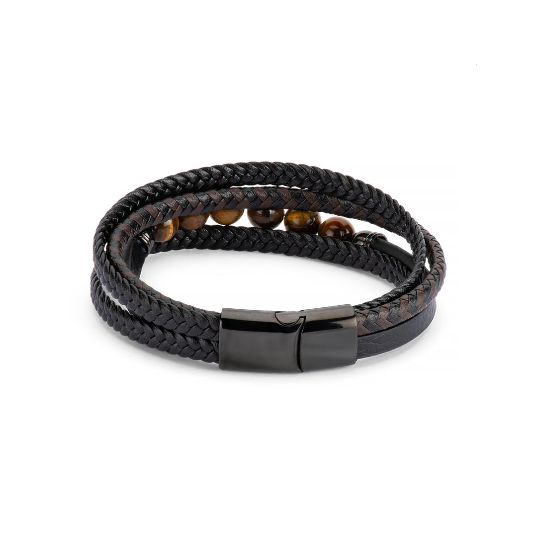 Avenel BILLY - GENUINE LEATHER BRACELET in VALOUR