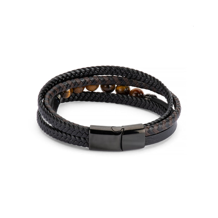 Avenel BILLY - GENUINE LEATHER BRACELET in VALOUR