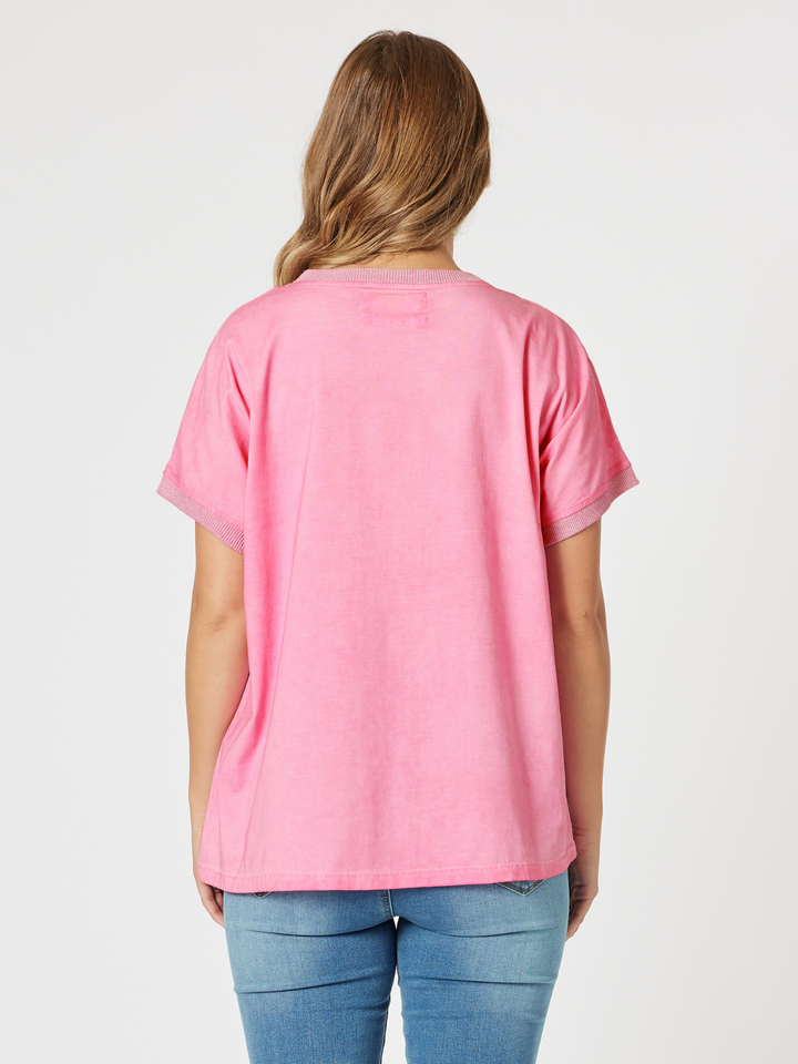 Threadz Sienna Top in Rose, view 4