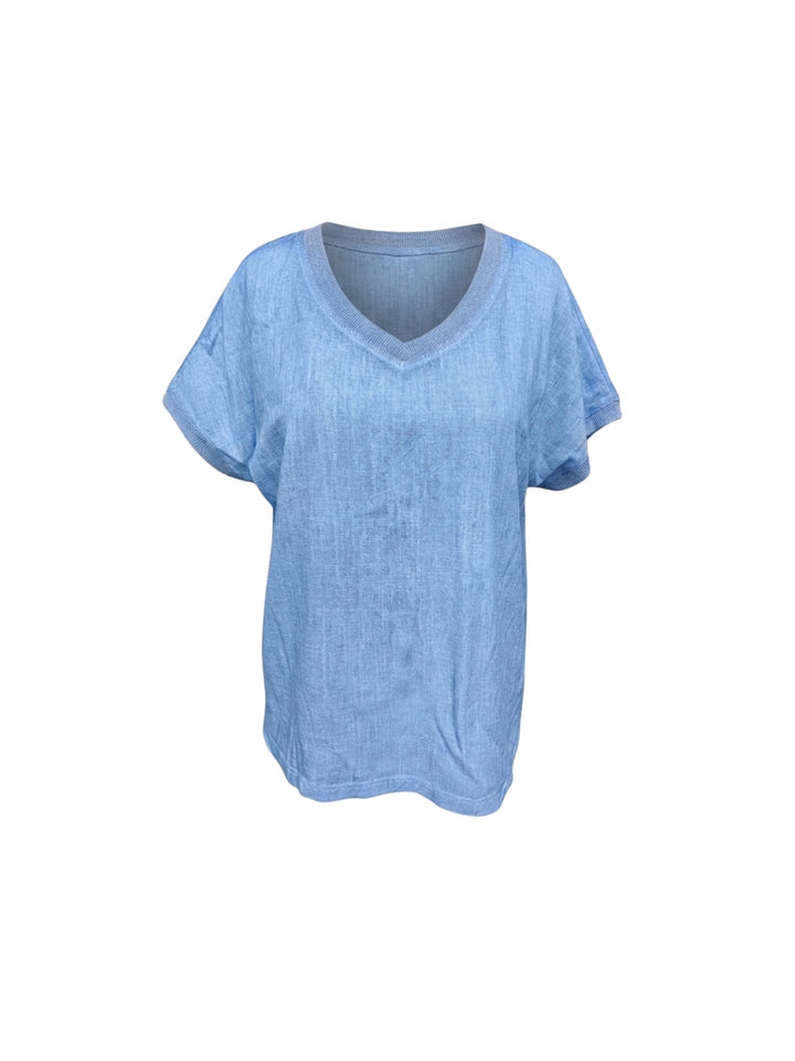 Threadz Sienna Top in Sky Blue, view 6
