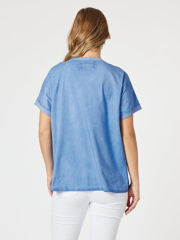Threadz Sienna Top in Sky Blue, view 5