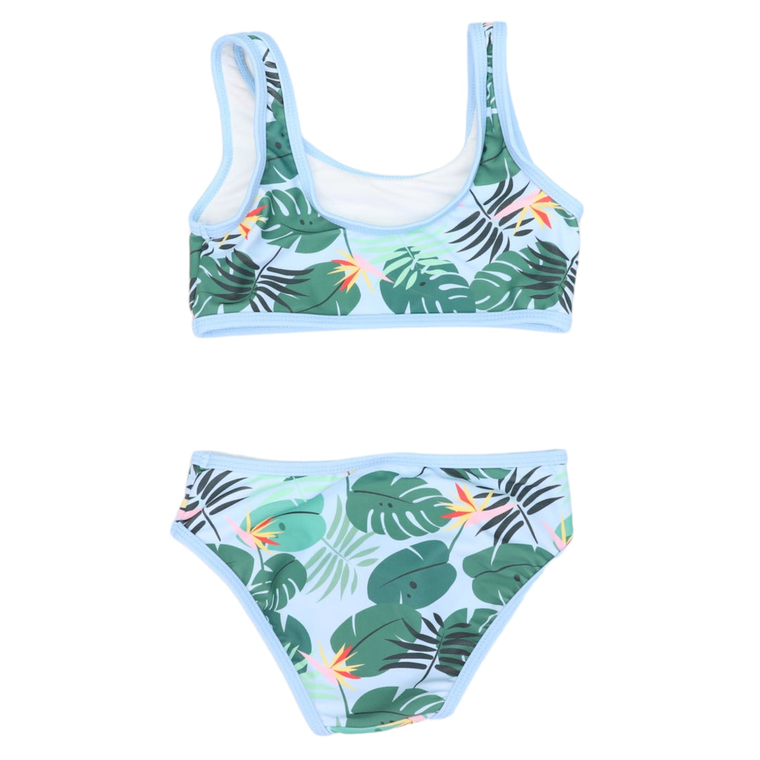 Korango - Fern Swim Crop Set - Blue