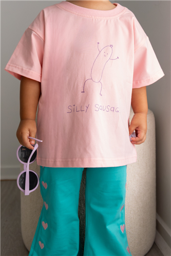 Poss &amp; Soss - Silly Sausage Tee - Strawberry Sorbet