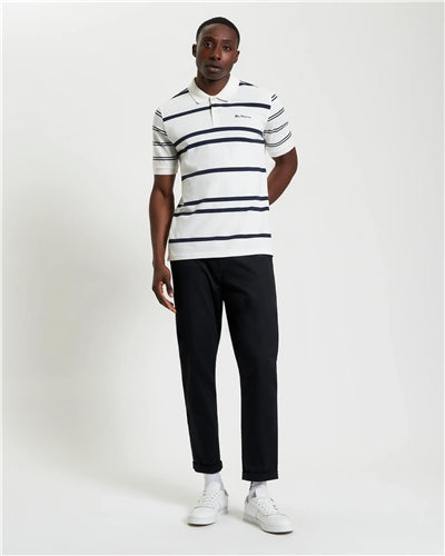 Ben Sherman - Mixed Stripe Polo - Navy/White