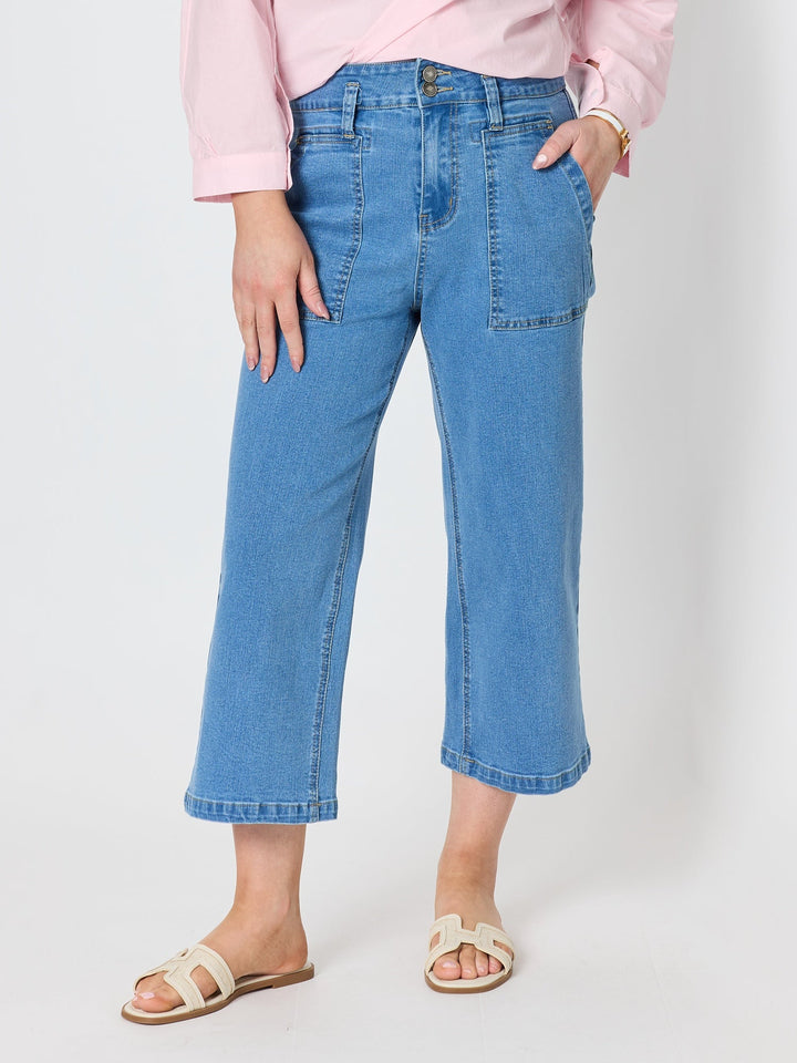 Gordon Smith Hudson Wide Leg Crop Jean - Denim - photo 1