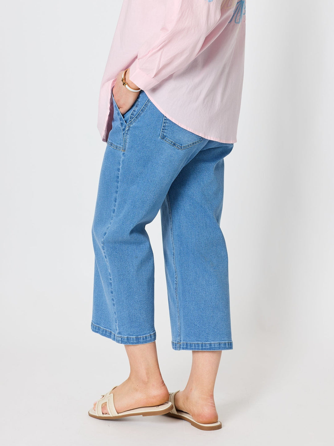 Gordon Smith Hudson Wide Leg Crop Jean - Denim - photo 3