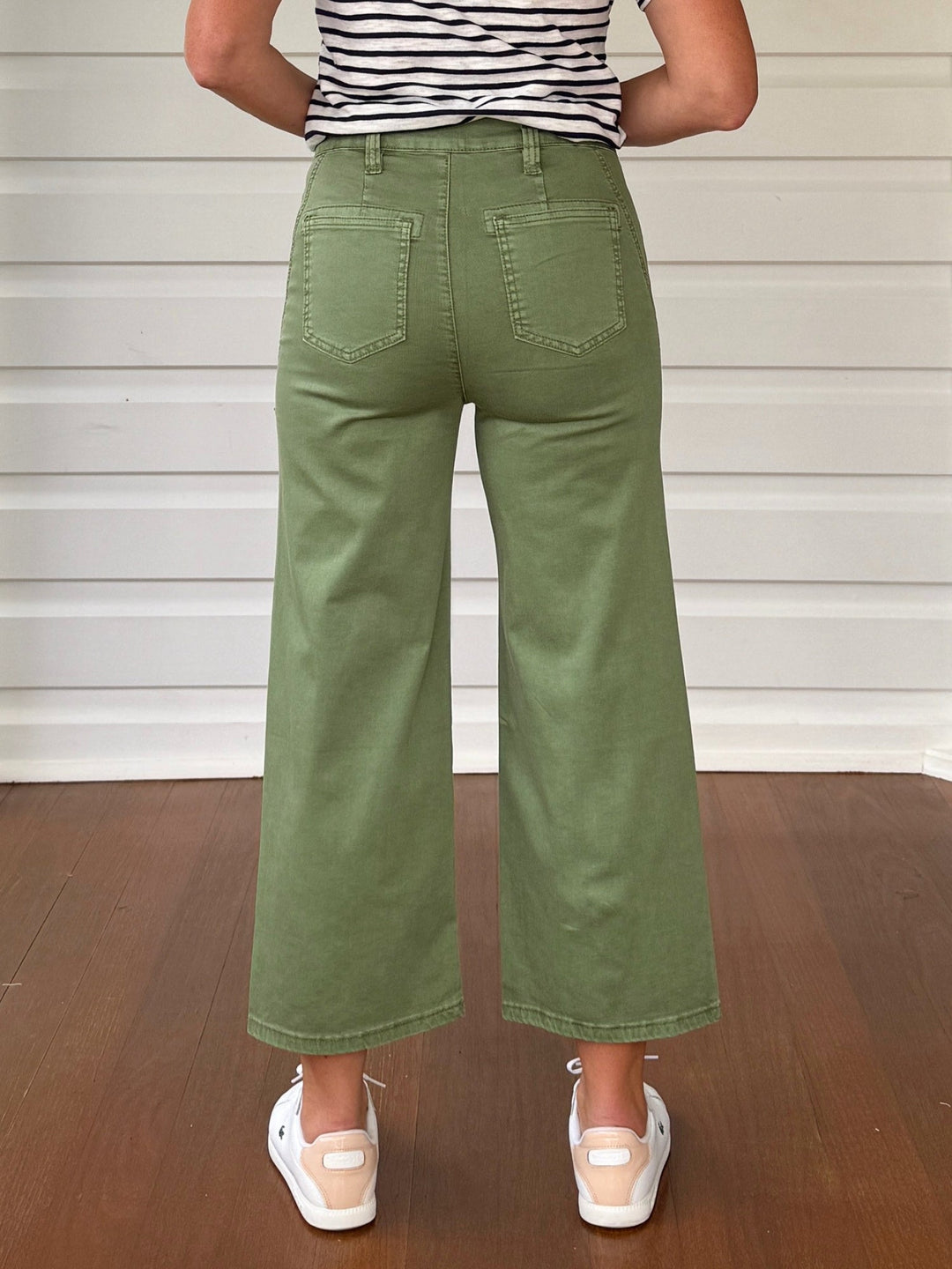 Gordon Smith Hudson Wide Leg Crop Jean - Fern - photo 5