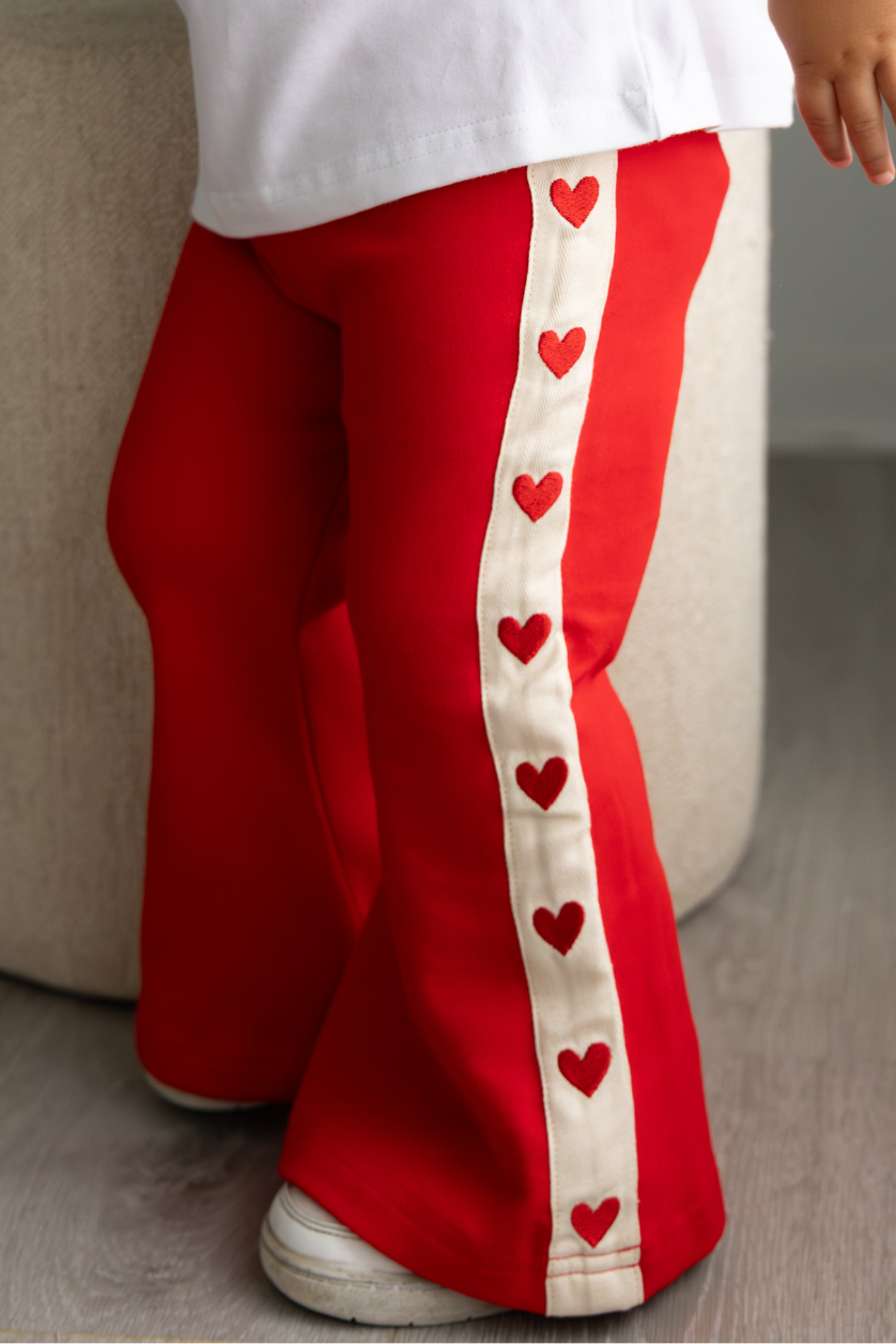 Poss &amp; Soss Heart Flares, Fiery Red, view 3 of 9