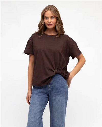 Label Of Love - Easy Tuck Tee - Dark Chocolate