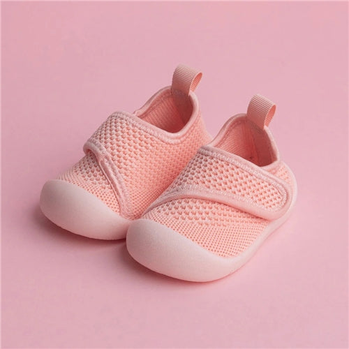 Duckies Velcro Baby Pink