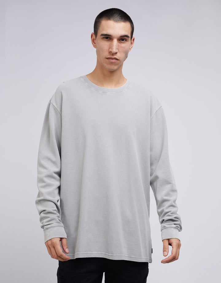Silent Theory Pique L/S Tee - Grey