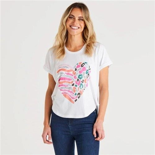 Betty Basics - Bondi Tee - Heart Print