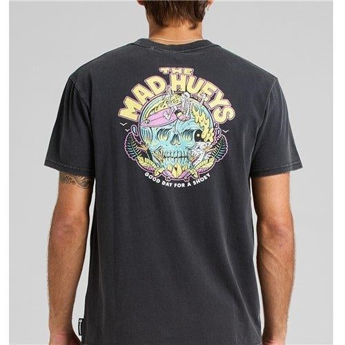 The Mad Hueys Shoey Wave | SS Tee - Washed Black
