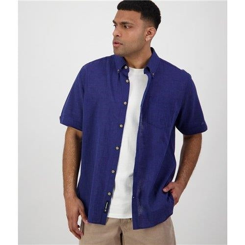 Swanndri Lowell V2 S/S Shirt - Navy