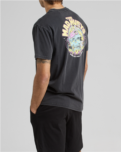 The Mad Hueys Shoey Wave | SS Tee - Washed Black