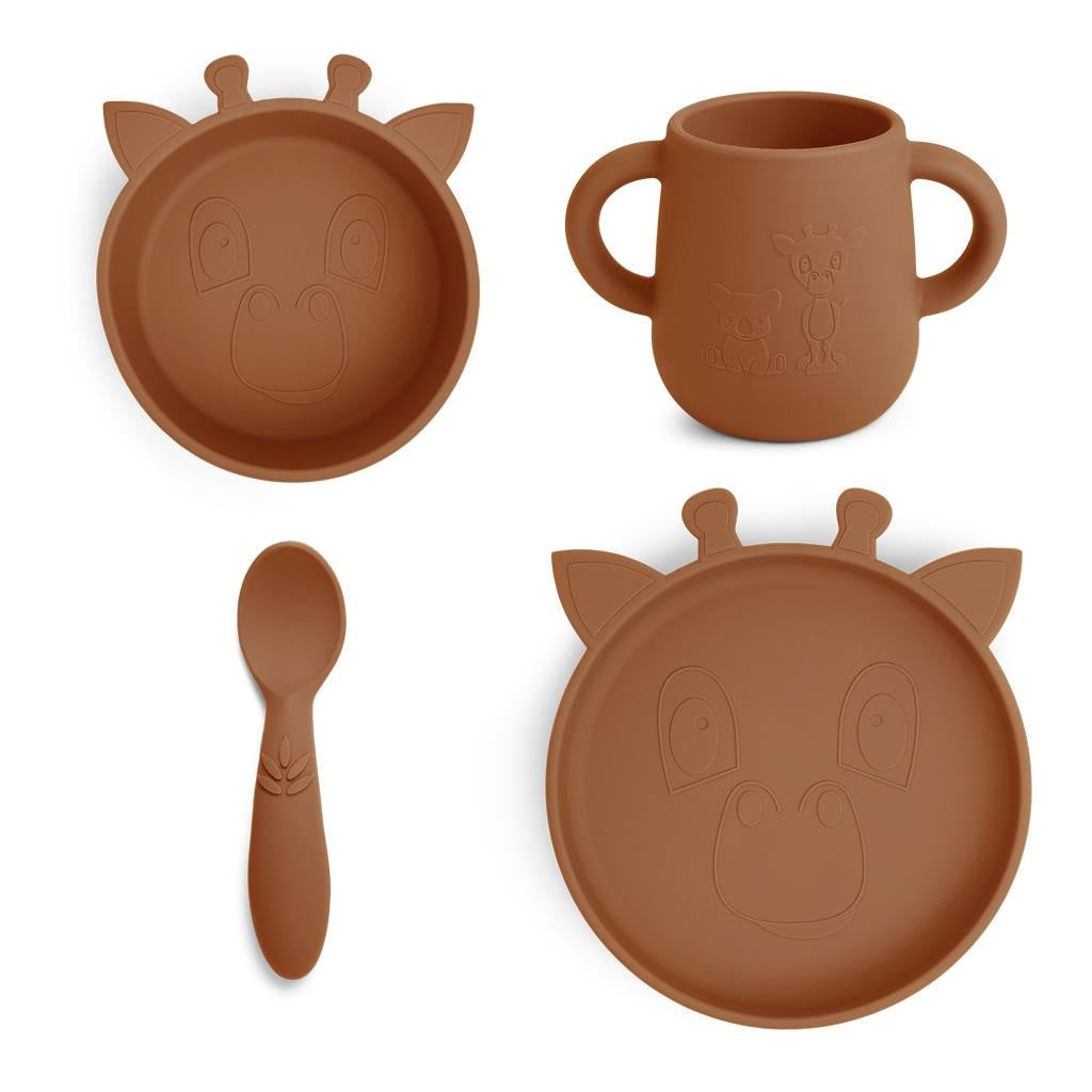 Nuuroo - Lykke Silicone Dinner Set - Caramel Cafe