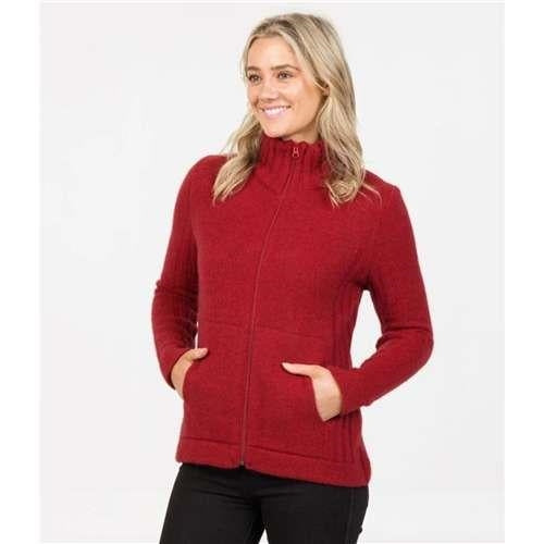Native World Possum Merino Essential Jacket - Berry