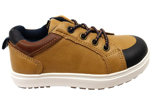 Grosby Watson Sneaker - Tan/Navy