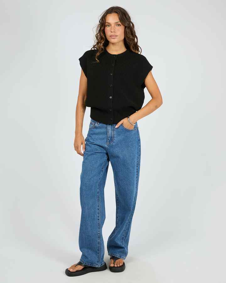 Silent Theory Elara Vest Top - Black - view 2
