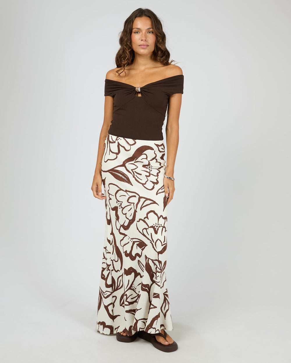 Silent Theory Lucia Maxi Skirt - Vintage White - photo 2 of 6
