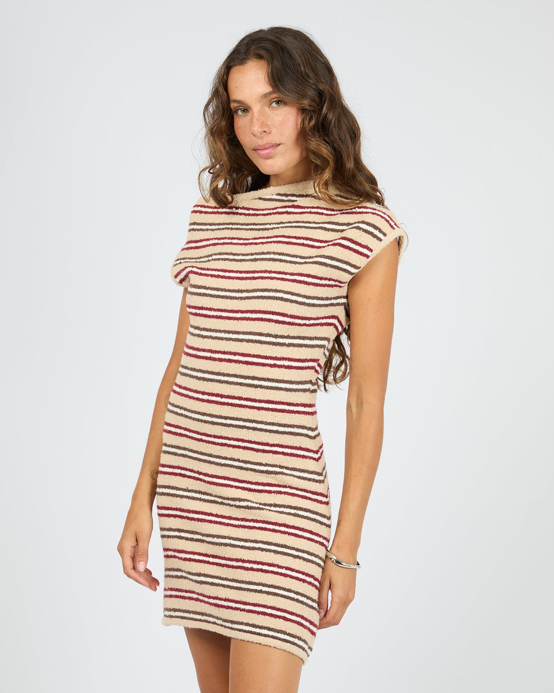 Silent Theory Scout Knit Mini Dress - Beige - view 5