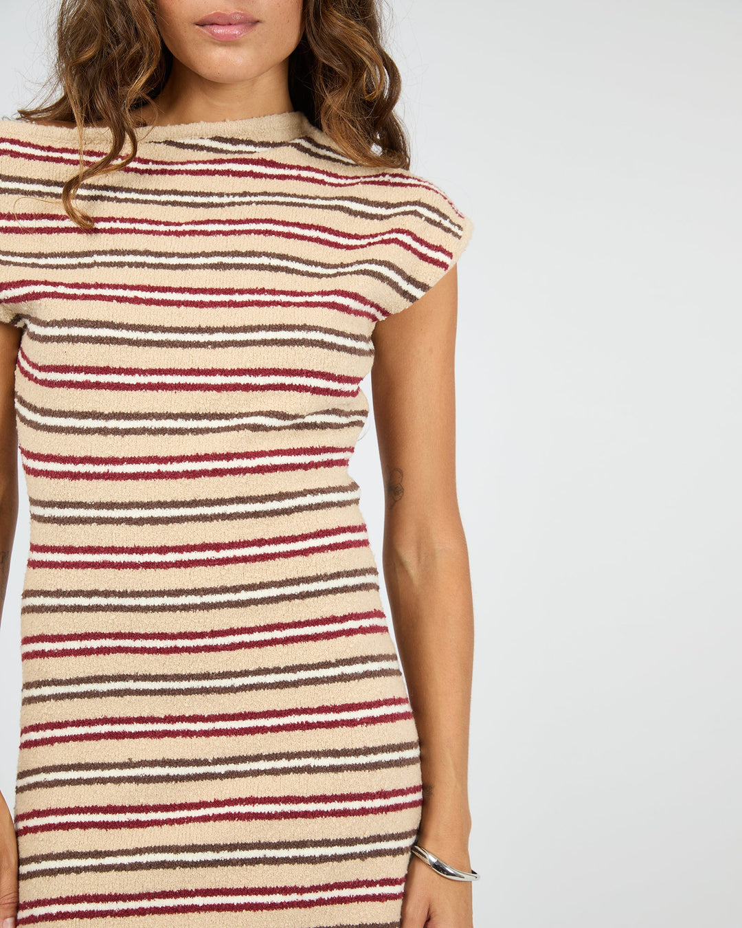 Silent Theory Scout Knit Mini Dress - Beige - view 6