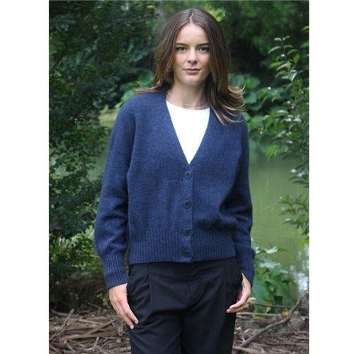 Lothlorian Prime V Neck Cardigan - Denim