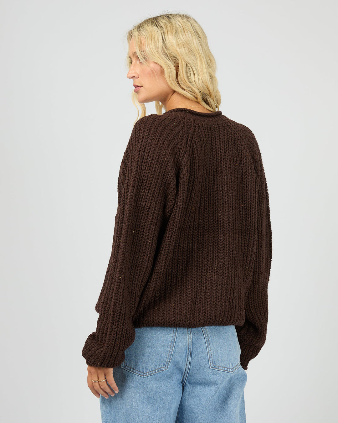 All About Eve Hali V-Neck Knit - Brown - view 3